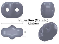 Matubo SuperDuo 2,5x5mm tsekkiläiset lasihelmet