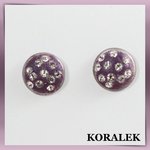 Violetti-kristalli korvakorutappi (12mm)