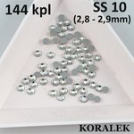 SS 10 kristalli (peilipohja), 144 kpl - liimattavat strassit