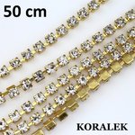 Kristalli (kulta) SS18, 50 cm - strassinauha