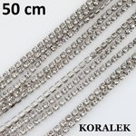 Kristalli (hopea) SS08, 50 cm - strassinauha